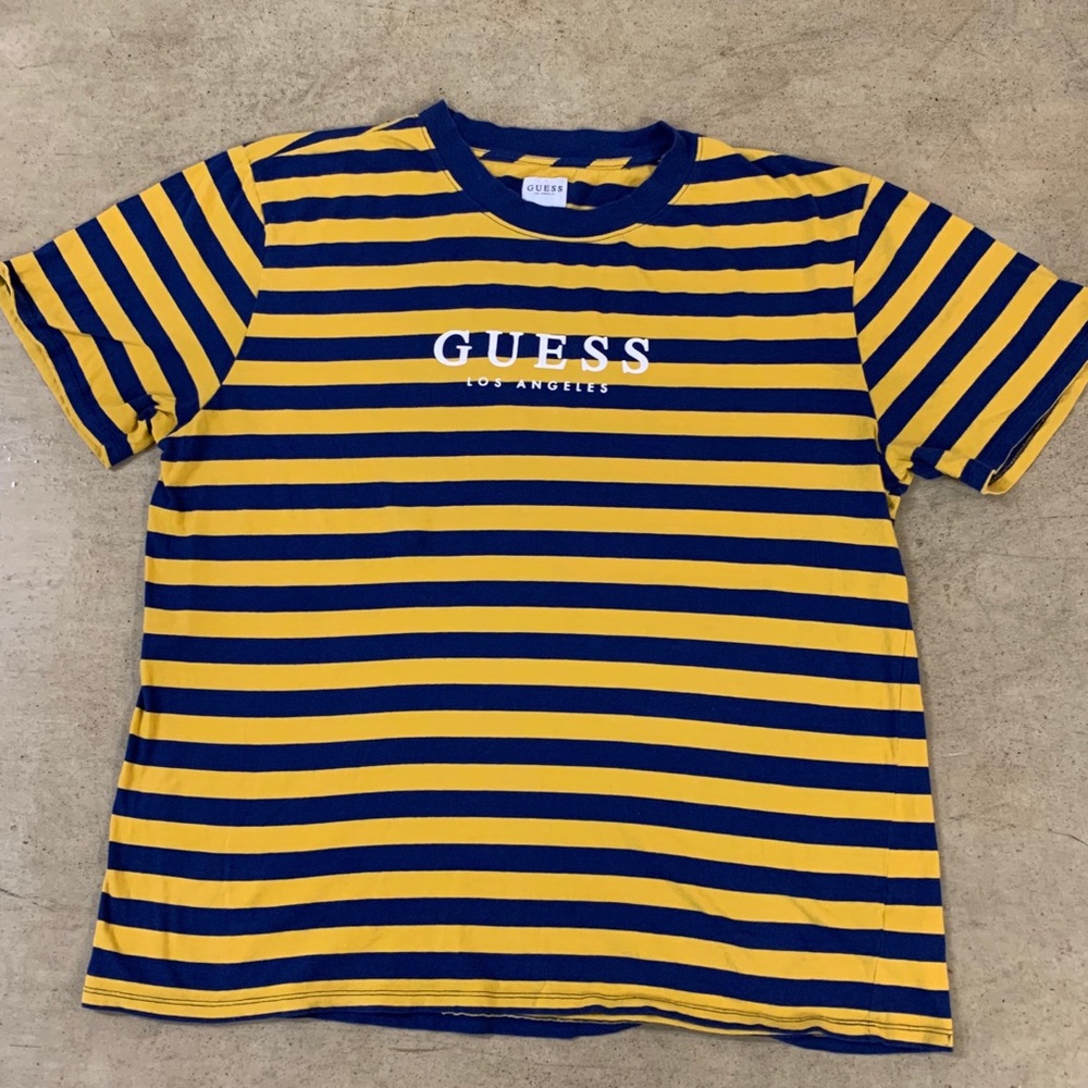 Guess Stripe T Shirt Size XL